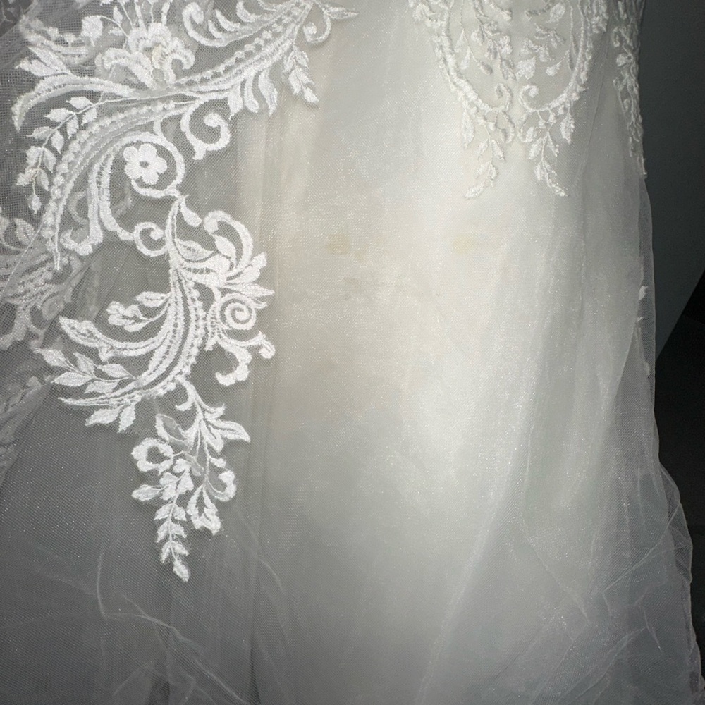 Elegant Lace Wedding Dress - Picture 3 of 9